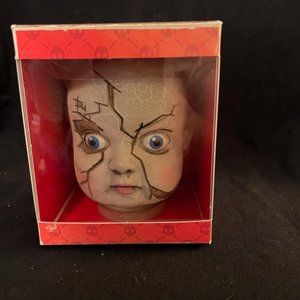 Baby Eat You Alive doll head. Horror Block/Nerd Block.  Plastic doll head.  NEW